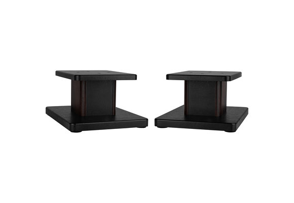 SSWB6 speaker stand pair with wooden base