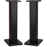 SSWB28 speaker stand pair with wooden base