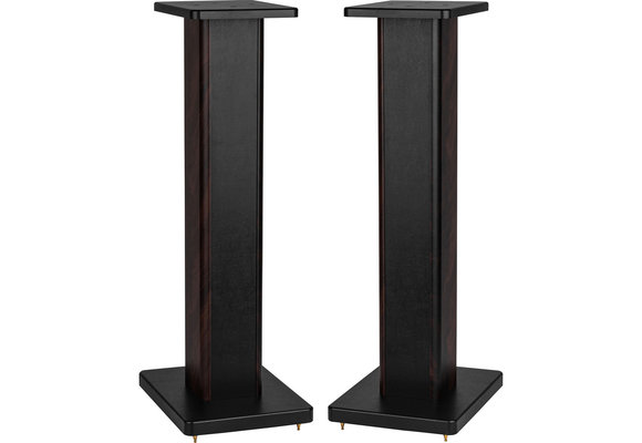 SSWB28 speaker stand pair with wooden base