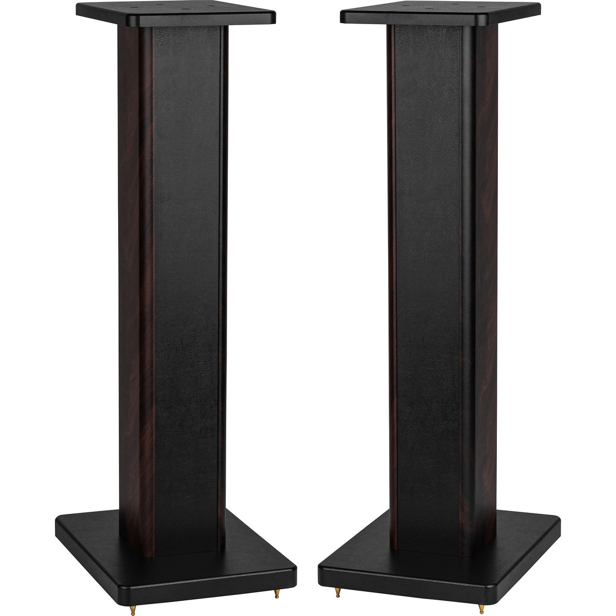 SSWB28 speaker stand pair with wooden base