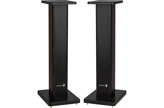 SSWB28 speaker stand pair with wooden base