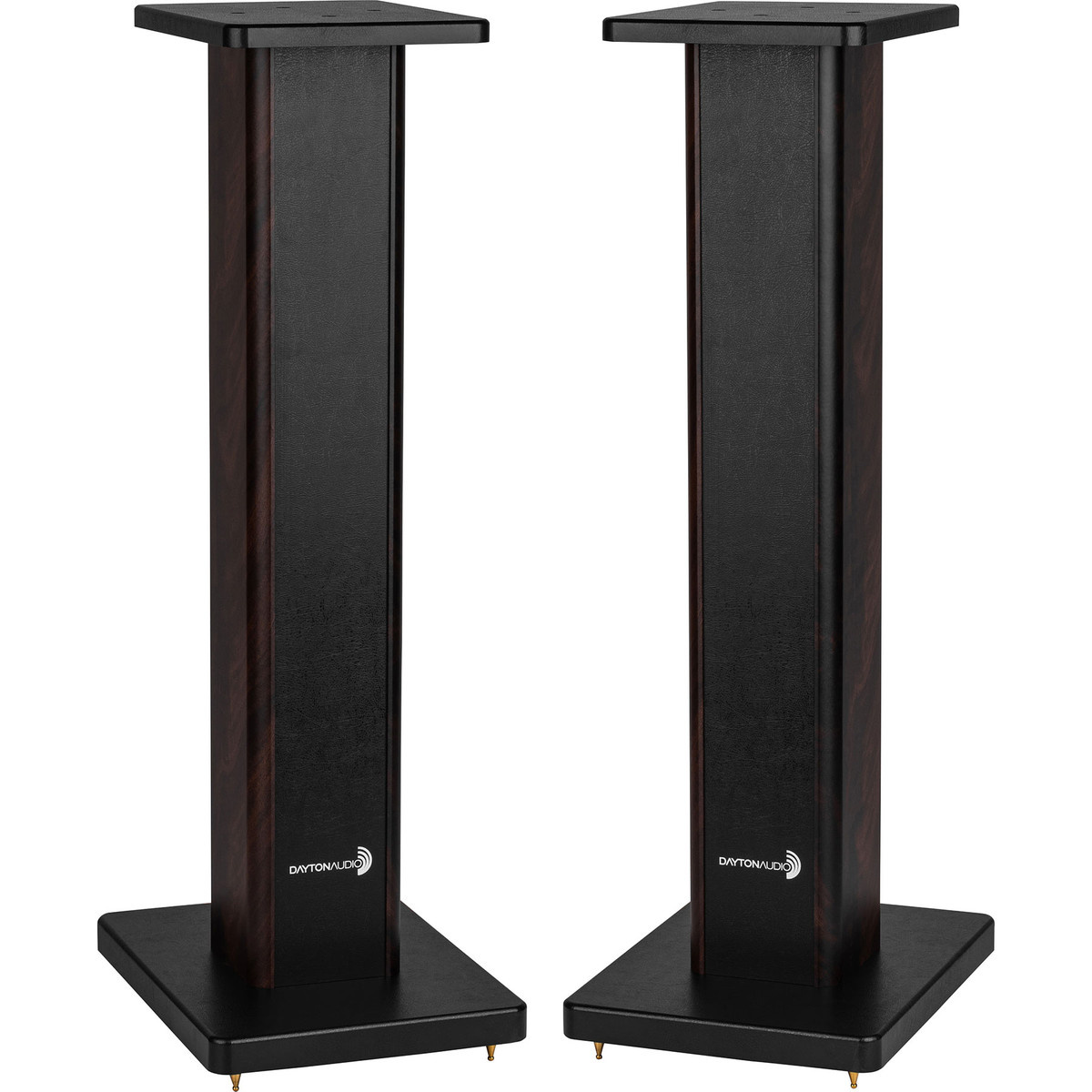 SSWB28 speaker stand pair with wooden base