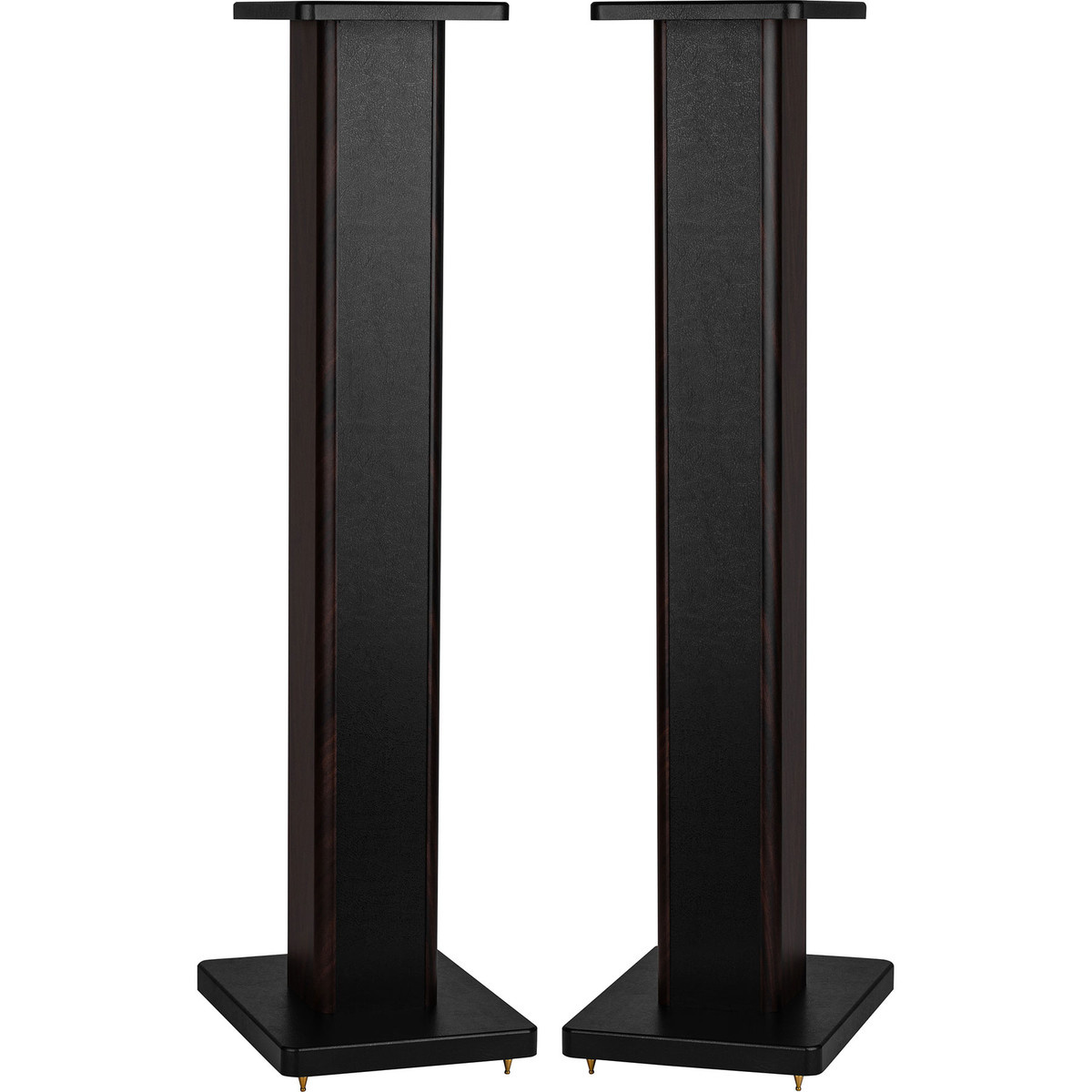 SSWB36 speaker stand pair with wooden base