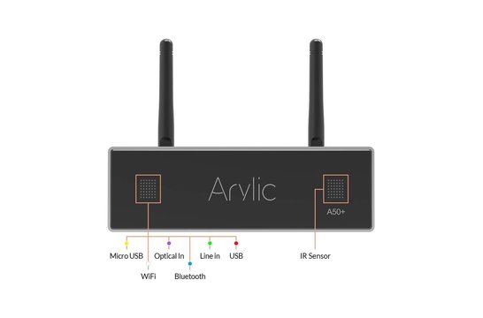 A50+ Wi-Fi & Bluetooth 5.0 Stereo-Verstärker mit Multi-Room-Unterstützung