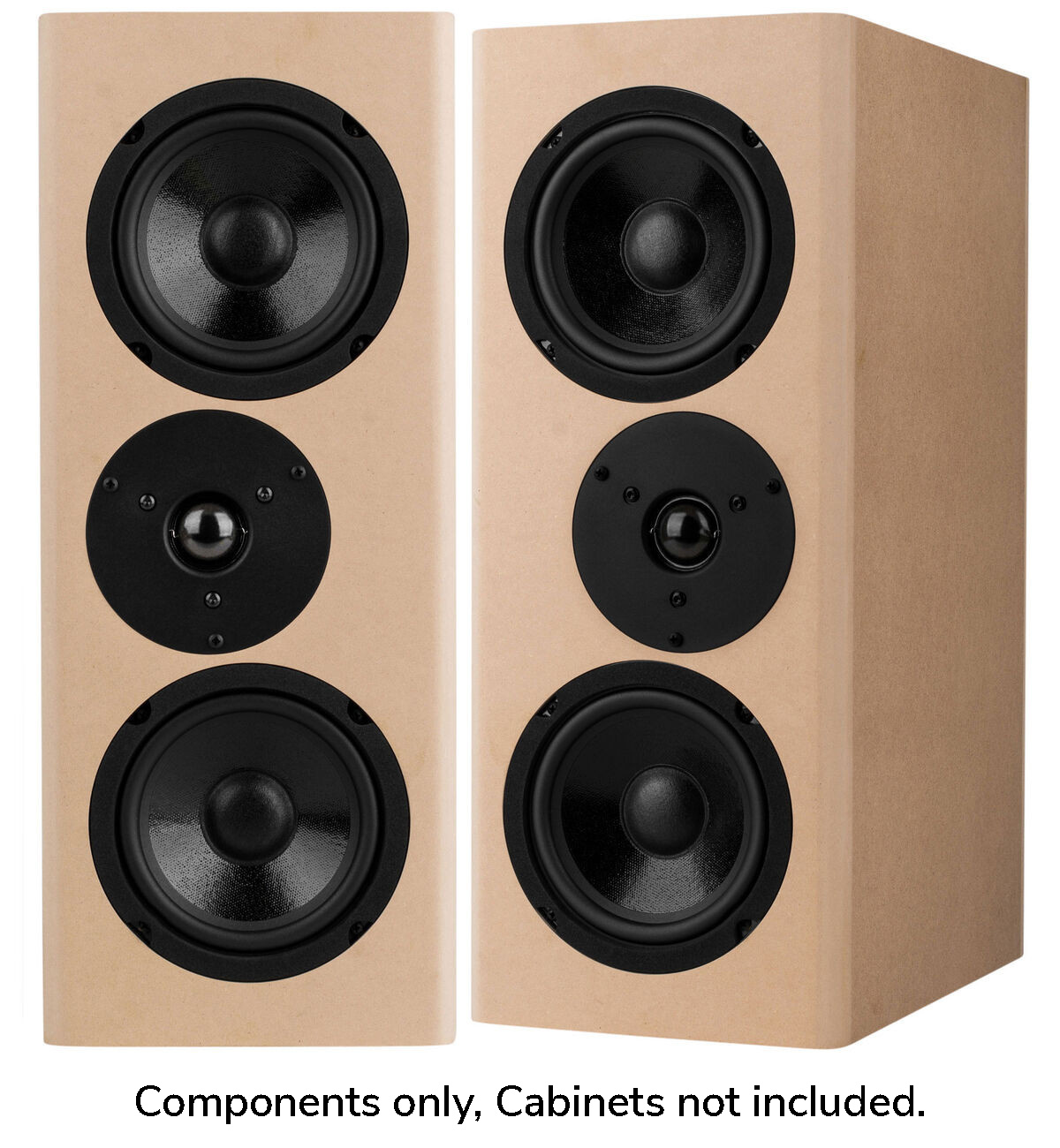 TriTrix MTM Components Only Speaker Kit Pair