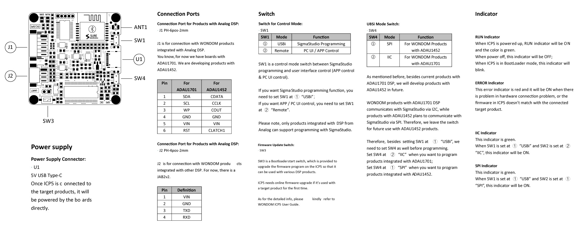 WONDOM In-circuit Programmer with BLE Bluetooth for APP control - ICP5