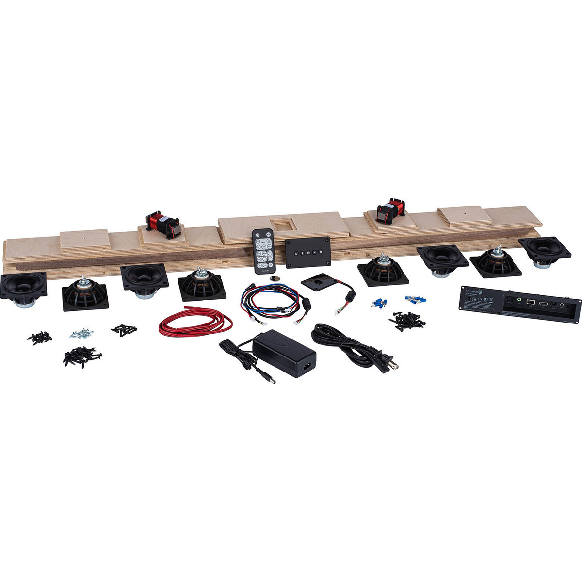 Actieve 1.5-weg 2-kanaals soundbar DIY speaker kit