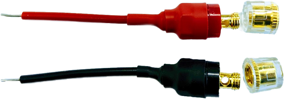 Binding Post Bananenbuchsen zu Bleidraht Adapter Set