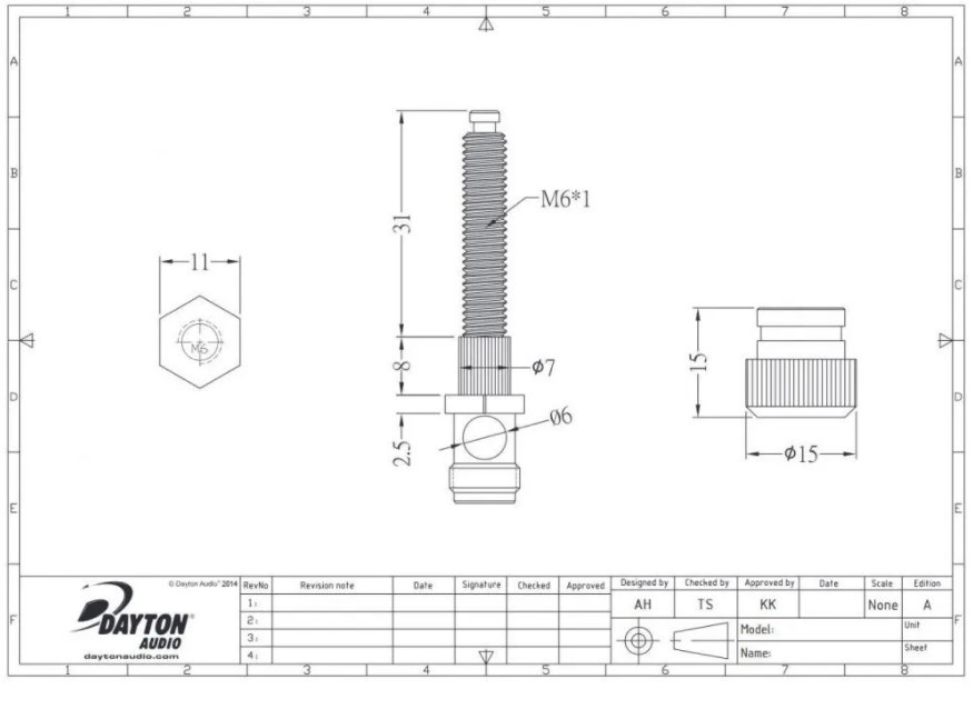 BPA-38NI HD Binding Posts | Paar | Nikkel