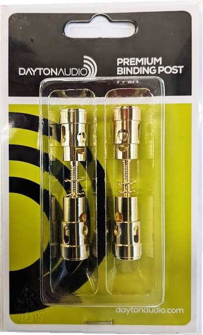 Dual-Ended Gold Binding Post Speaker Terminal Pair