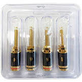 Gold-plated Binding Post Banana Jack 2 Pair