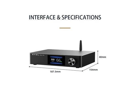 SU-9N DAC ES9038Pro USB XMOS Bluetooth 5.0 32bit/768kHz DSD512