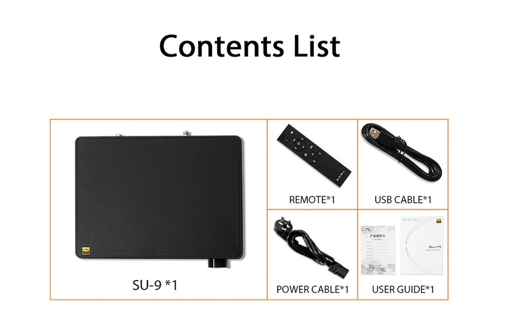 SU-9 DAC ES9038Pro USB XMOS Bluetooth 5.0 MQA 32bit 768kHz DSD512