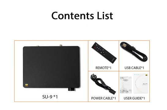 SU-9 | MQA | 32 bit/768 kHz | Bluetooth | Audio DAC