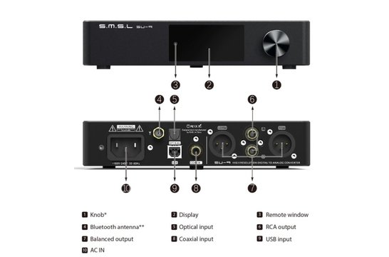 SU-9 | MQA | 32bit/768kHz | Bluetooth | Audio-DAC