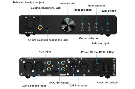HO200 cuffia / Preamplificatore
