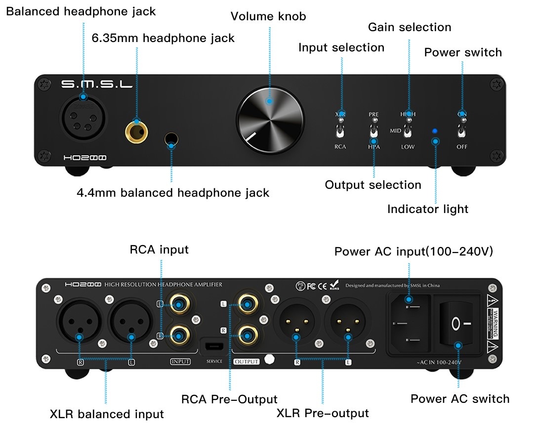 HO200 headphone / pre-amplifier