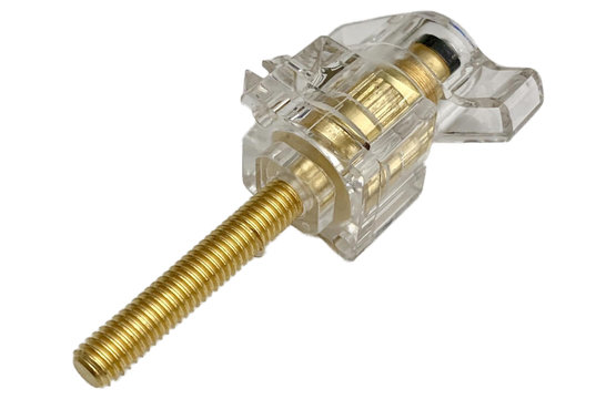BPWK-G | Isolierte Binding Post mit Flügelknopf | Bananenbuchse | Paar Gold