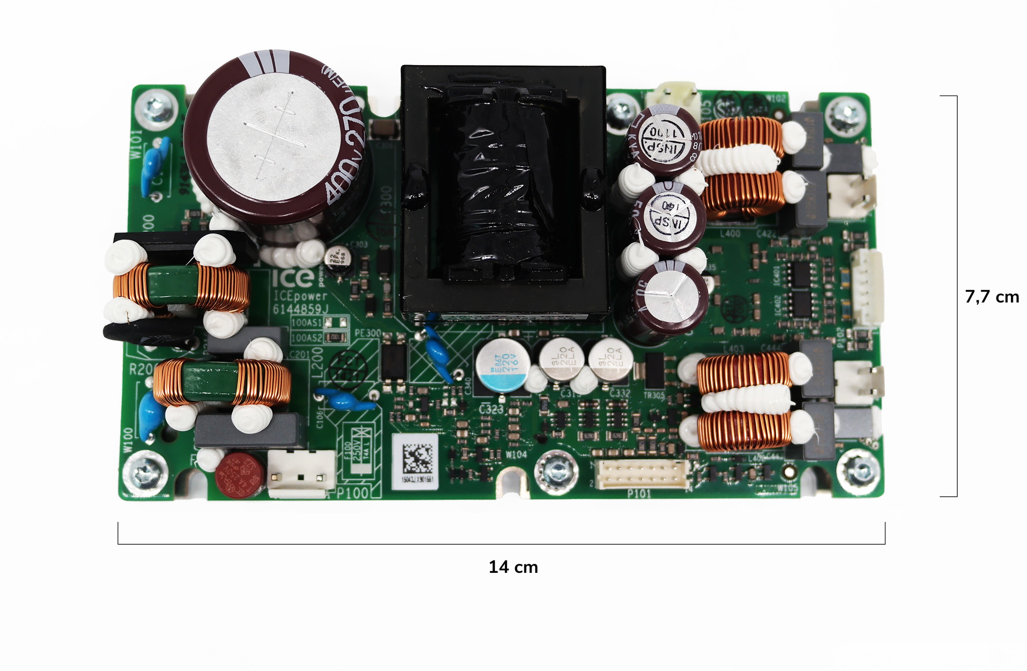 100AS2 versterkermodule met geïntegreerde universele netvoeding