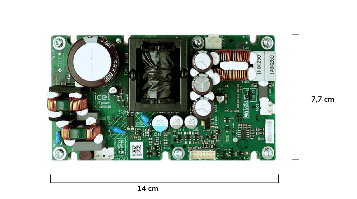 200AS1 Verstärkermodul mit integriertem Universal-Netzteil