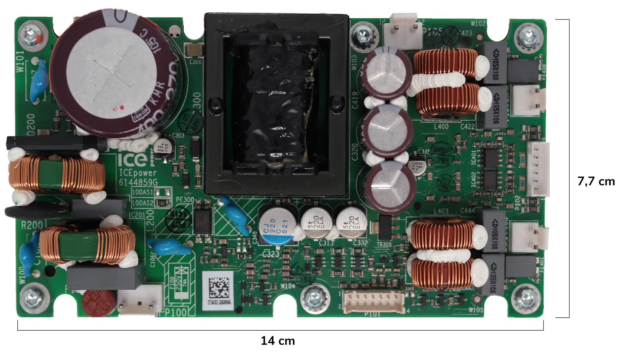 100AS1 Verstärkermodul mit integriertem Universal-Netzteil