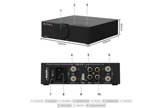 A100 stereo amplifier