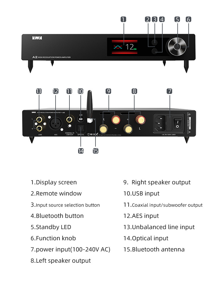 VMV A2 Amplificatore Stereo