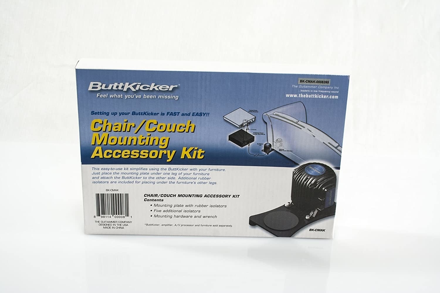 BK-CMAK Furniture Mounting Kit for BK-LFE ButtKicker Transducers