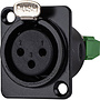 Female XLR naar 3-weg Phoenix Connector D Mount