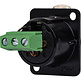 Female XLR naar 3-weg Phoenix Connector D Mount