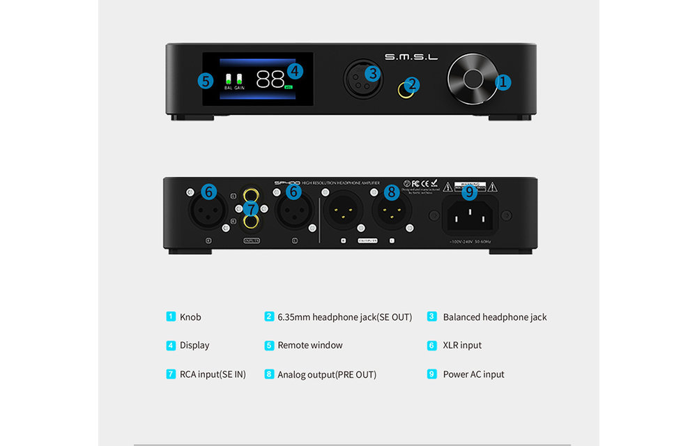 SP400 headphone amplifier