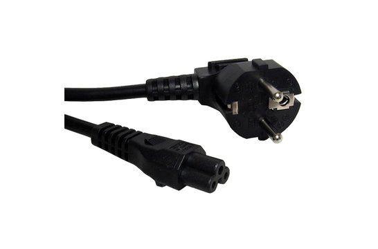 Netzkabel C5 auf Schuko gewinkelt 1,5 Meter