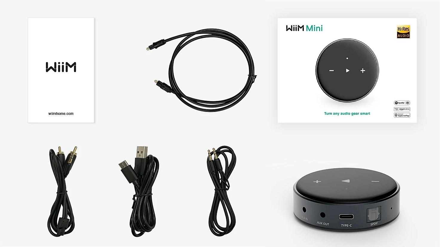 Mini Audio Streamer met WiFi & AirPlay 2 en Bluetooth 5.2 Multiroom