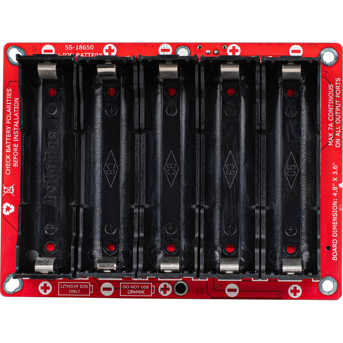 LBB-5Sv2 18650 21V Lithium Battery Board with Balance & Charge Protection