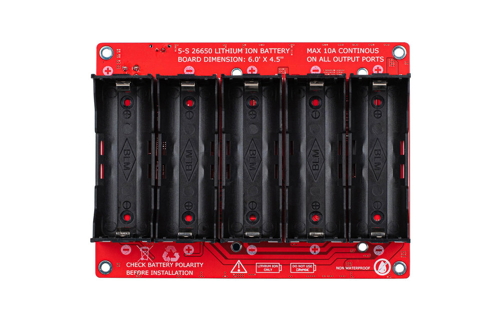 LBB-5v2 5 x 26650 Lithium-Batterie-Ladegerät-Platine / Modul