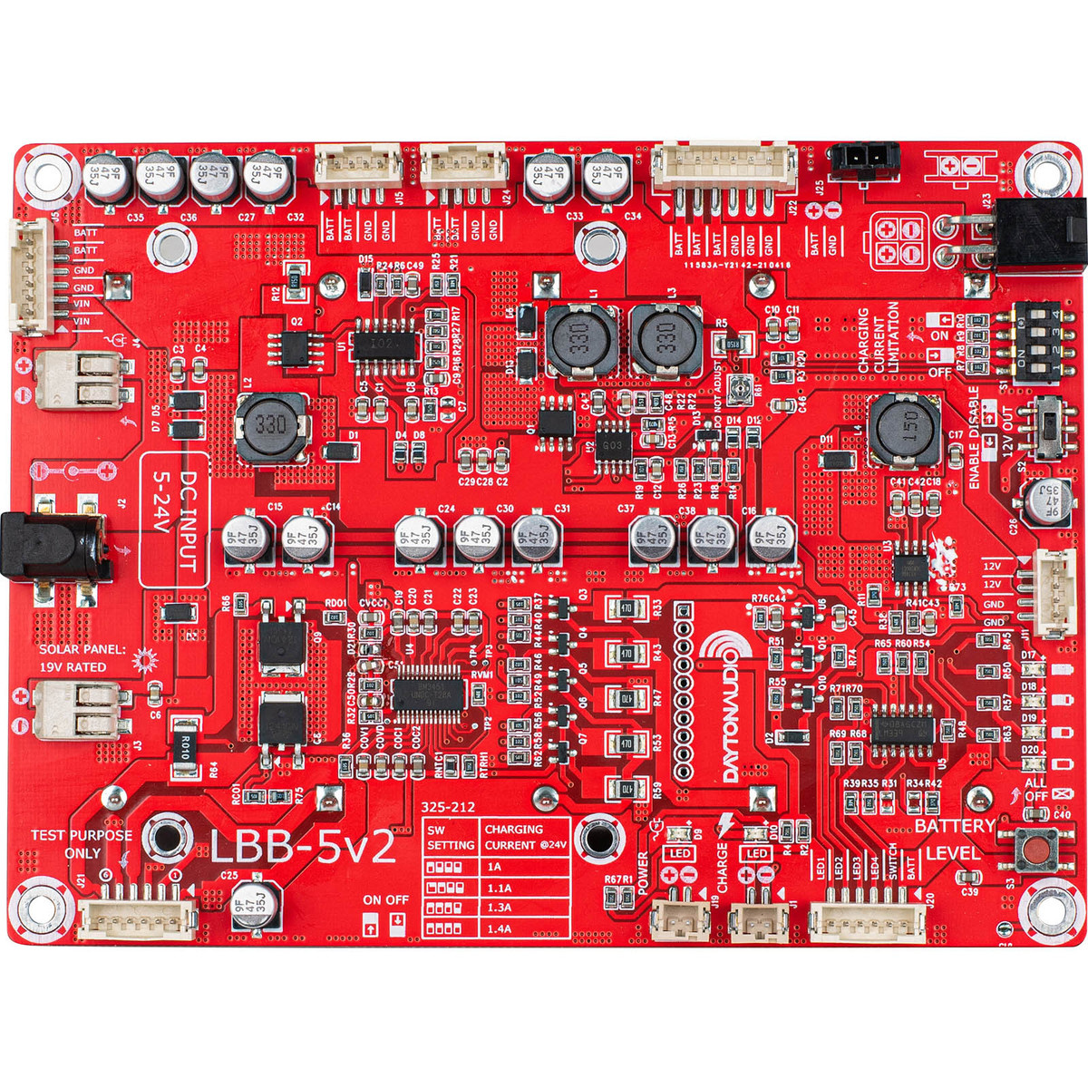 LBB-5v2 5 x 26650 Lithium Battery Charger Board / Module