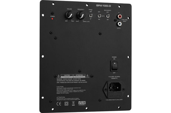 SPA100-D 100 Watt Class-D Subwoofer Amplificatore a Piastra