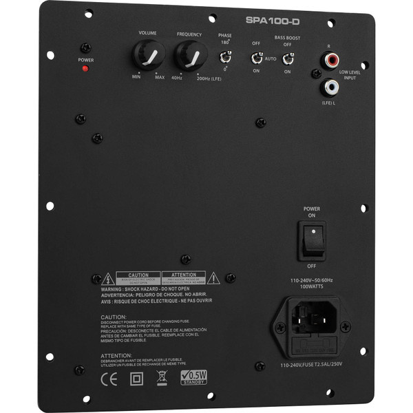 SPA100-D 100 Watt Class-D Subwoofer Amplificatore a Piastra