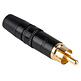 Rean NYS373-0 RCA Plug Connector | Black