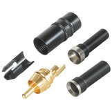 Rean NYS373-0 RCA Plug Connector | Black