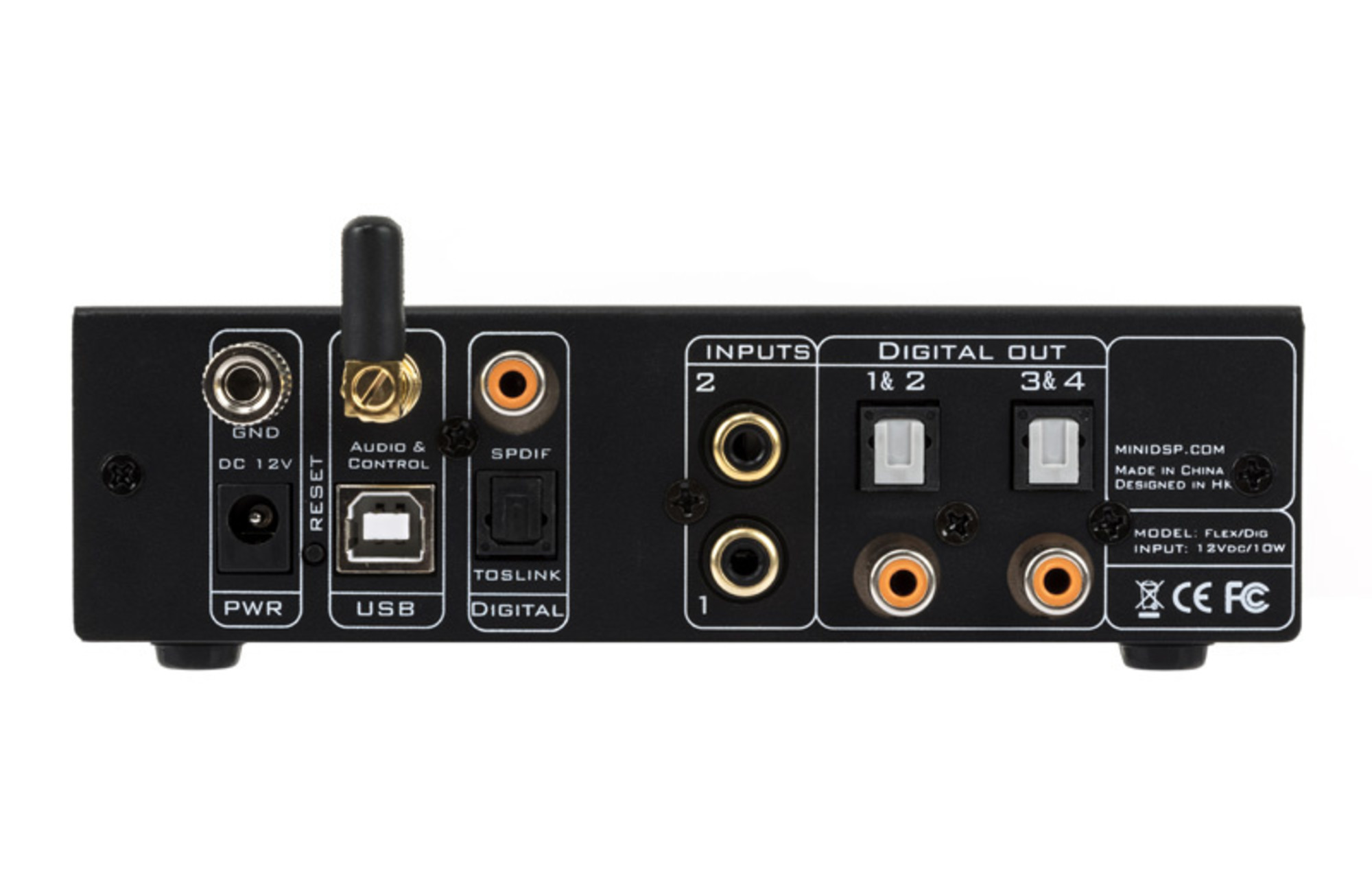 Order the miniDSP 2x4 FLEX Digital (SPDIF/TOS) - SoundImports