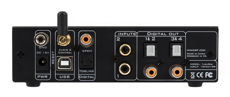 2x4 FLEX digitale signaalprocessor | Digitaal (SPDIF/TOS)