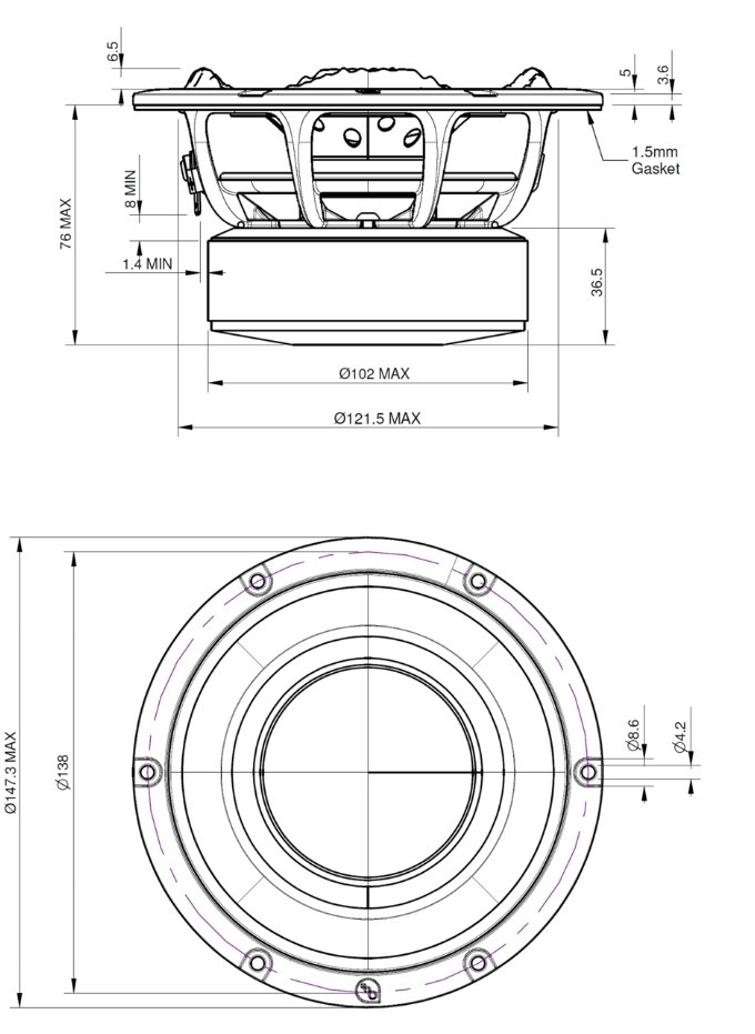 PTT5.25X08-NFA-01 Woofer a Gamma Media
