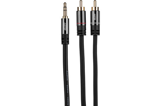 Y35SM Premium 2 RCA Male nach 3.5mm Stereo Cable