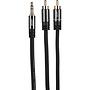 Y35SM Premium 2 RCA Male naar 3.5mm Stereo Kabel