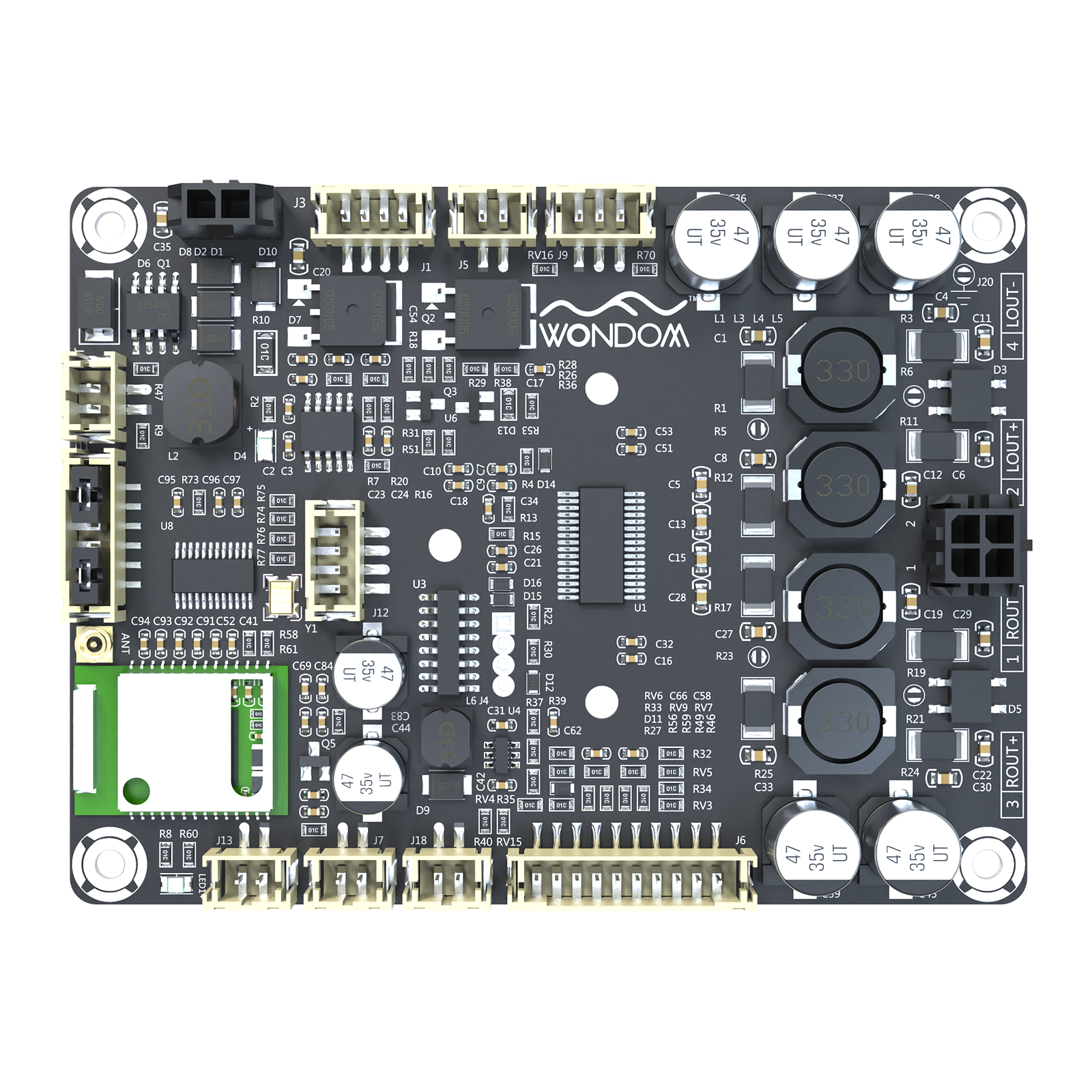 AA-JA32472 2 x 30 Watt Class D Audio Amplifier Board