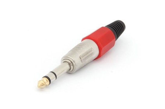 Male 6,35mm Stereo Jack | Red