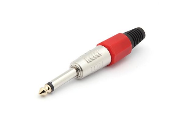 6,35-mm-Mono-Klinkenstecker | Rot