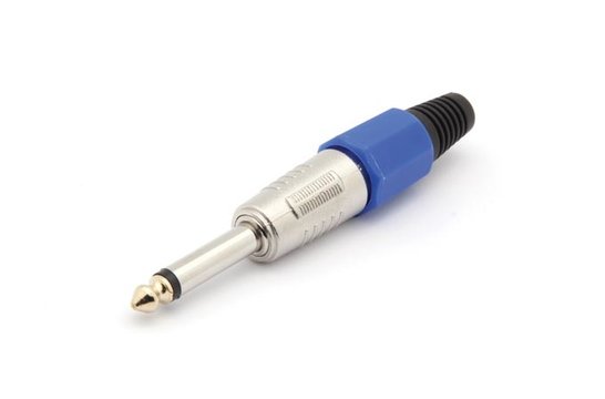 6,35-mm-Mono-Klinkenstecker | Blau