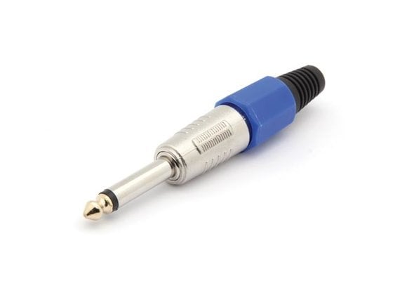 Male 6,35mm Mono Jack | Blue